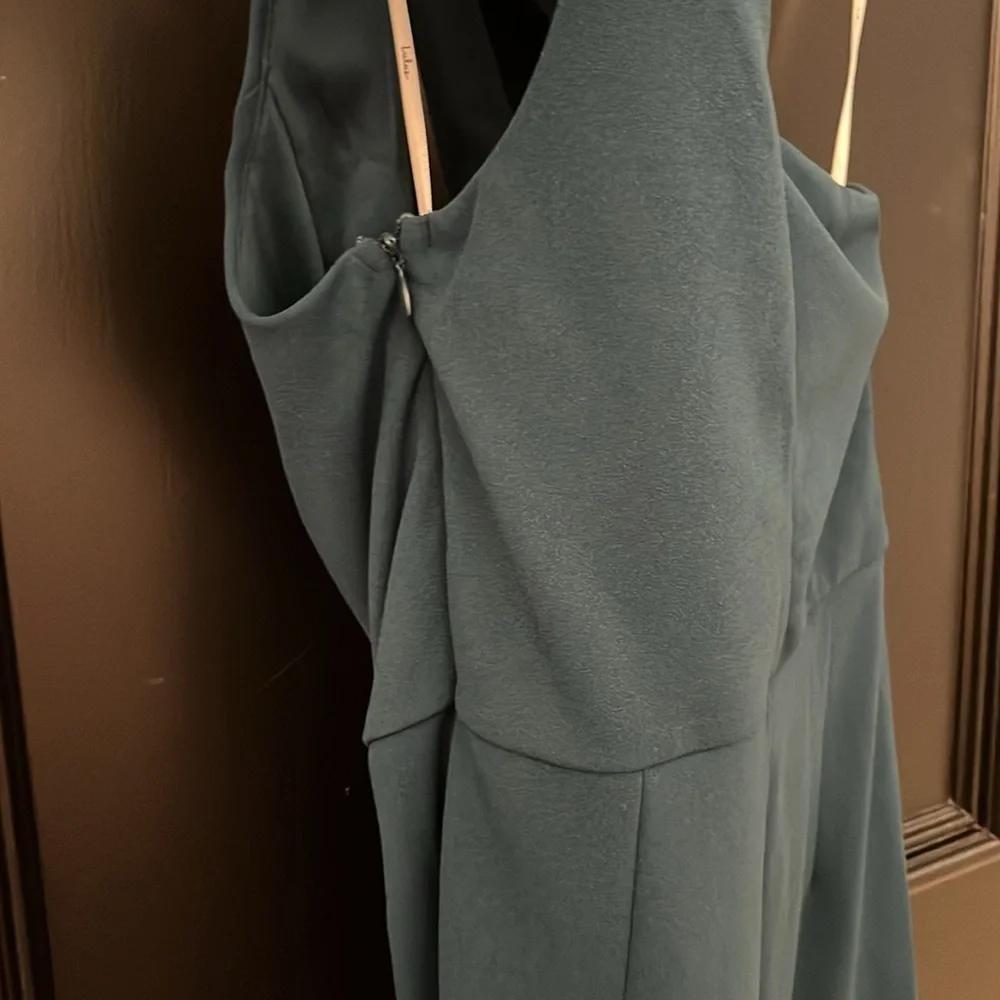 Lulus So Flirty Hunter Green One-Shoulder Cutout Asymmetrical Dress - Picture 5 of 7